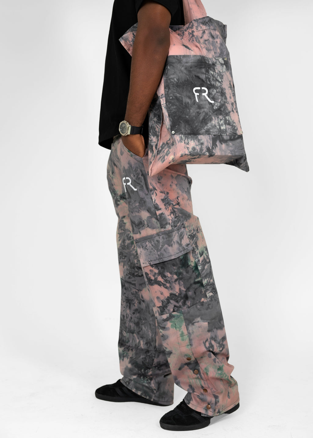 Finesse Republic Pink various print Totebag