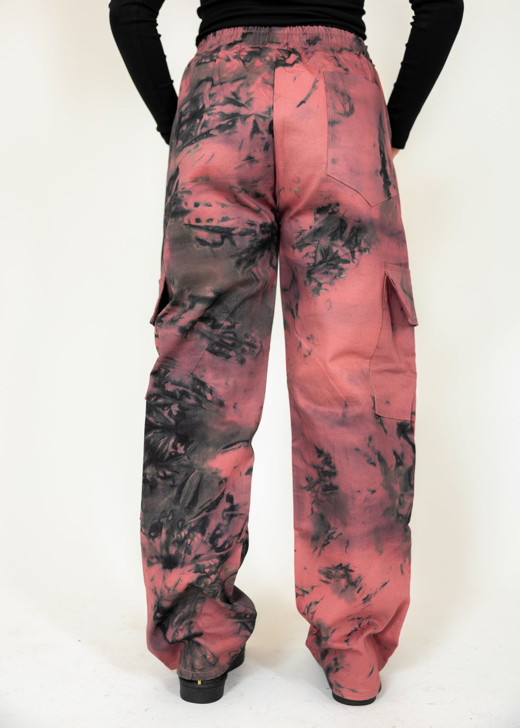 Premium RoseFade Abstract Cargo Pant